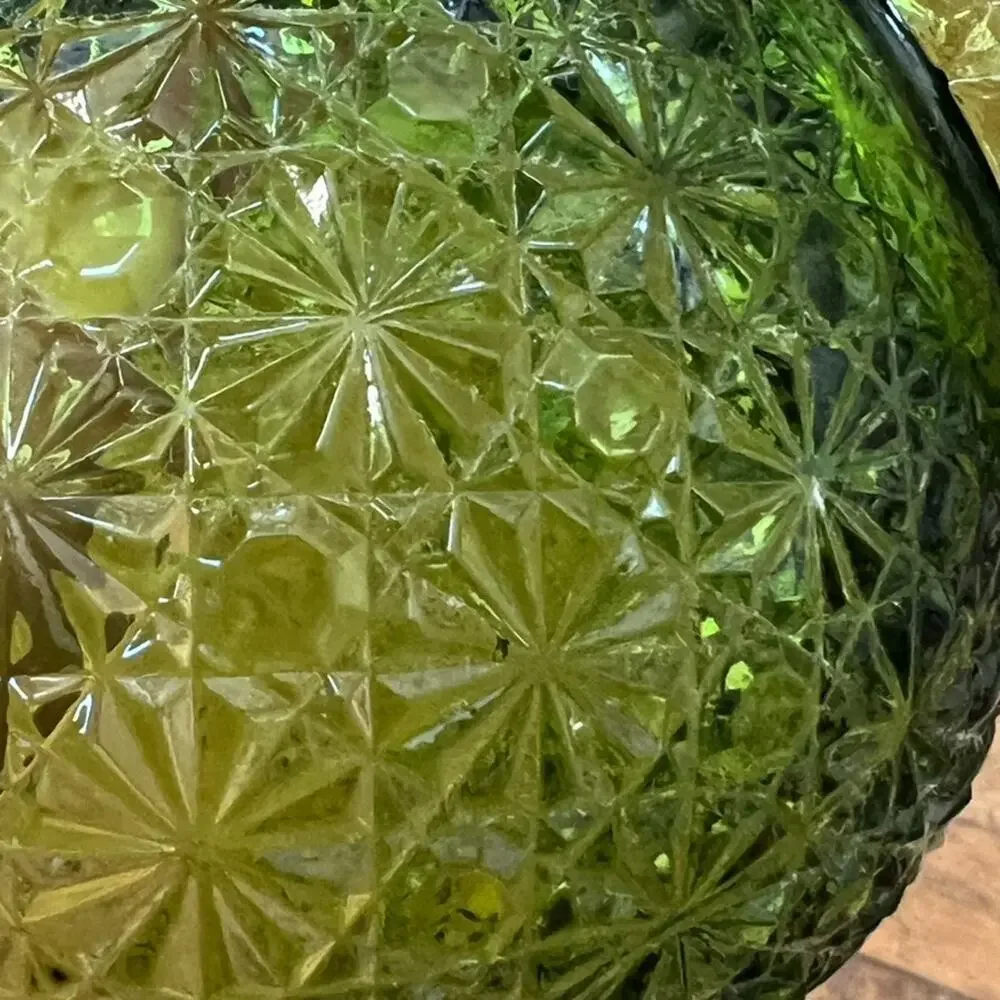 Vintage Green Scallop Edge Bowl 4
